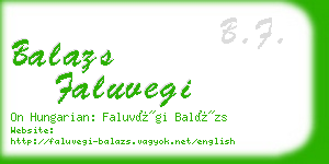 balazs faluvegi business card